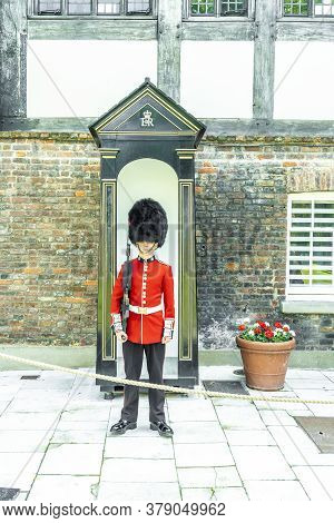 June 2020. London. Queens Guard At The Tower Of London A Unesco World Heritage Site, London, England
