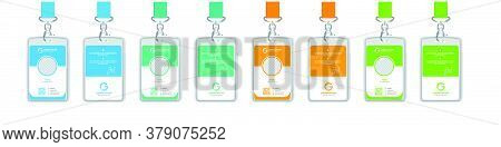 Cool Color Id Card  Design Templates Vector