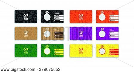 Colorful Fast Food Business Card Design Templates