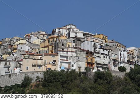 Cetraro, Italy - July 9, 2017: The Town Of Cetraro Marina In The Province Of Cosenza