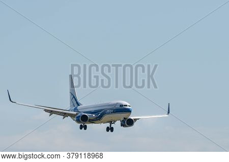 July 2, 2019, Moscow, Russia. Airplane Boeing 737-800f Atran - Aviatrans Cargo Airlines At Vnukovo A