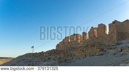 Vacation In Israel For Ruins And History In National Park Of Desert