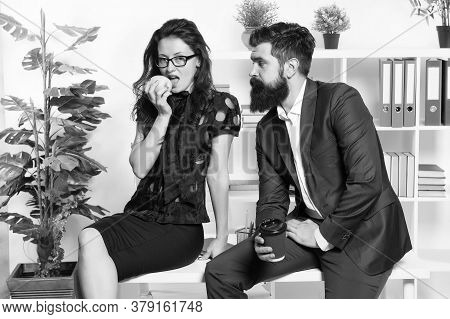 Lunch Time. Office Couple. Office Flirt. Career Company. Flirting And Seduction. Sexy Secretary. Off