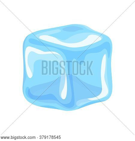 Ice Cube Isolated On White, Clip Art Ice Cube, Illustrations Cubes Transparent