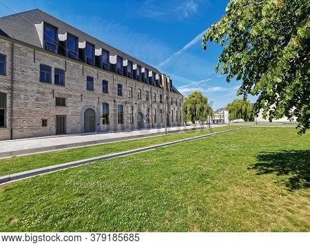 Mechelen, Belgium - June 2020: The Reconverted Tinel Park Witth The Predikheren Monastery