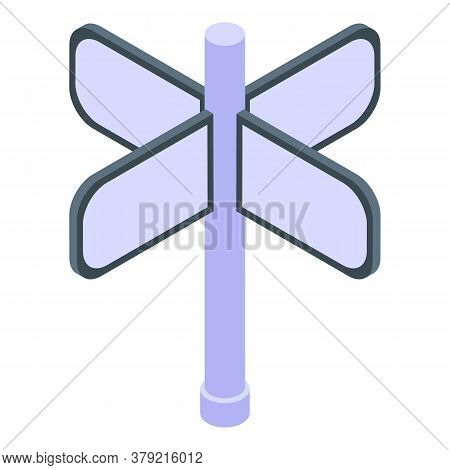Turnstile Cross Type Icon. Isometric Of Turnstile Cross Type Vector Icon For Web Design Isolated On 