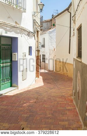 Chelva, Spain - June 29, 2020: View From The Empty Streets Of The Village In Summer After Covid-19 L