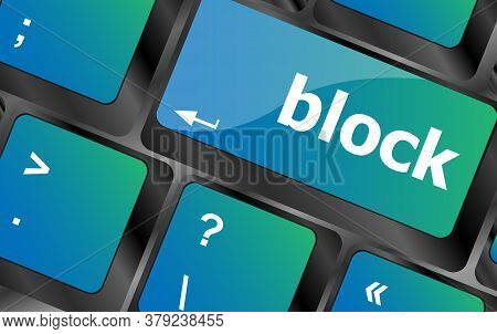 Development Concept. Button On Modern Computer Keyboard With Word Block On It