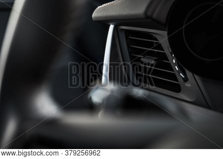 Modern Vehicle Air Circulation And Ventilation. Heating And Cooling Car Interior. Automotive Theme. 