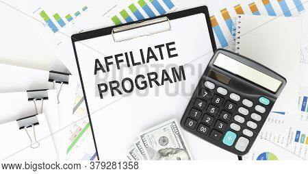 Notebook With Toolls And Notes About Affiliate Program