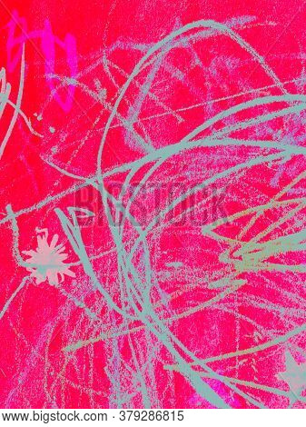 Triangular Design Elements. Baby Brush Messy Painting. Triangular Design Elements Background. Psyche