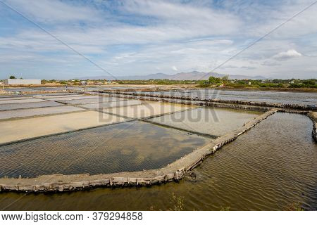 Salt Fields Close To Phan Rang Vietnam