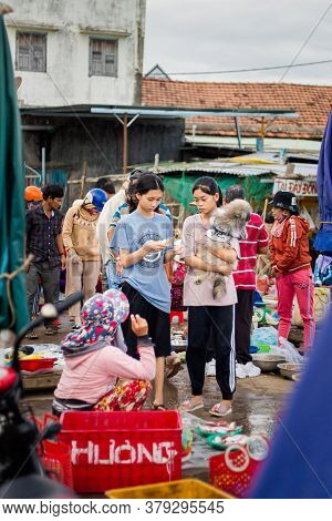 Fish Market Cho In Phan Rang, Vietnam