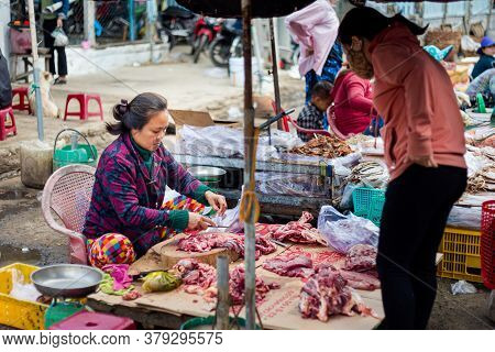Fish Market Cho In Phan Rang, Vietnam