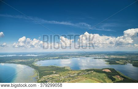 Naroch Lake Aerial Drone View