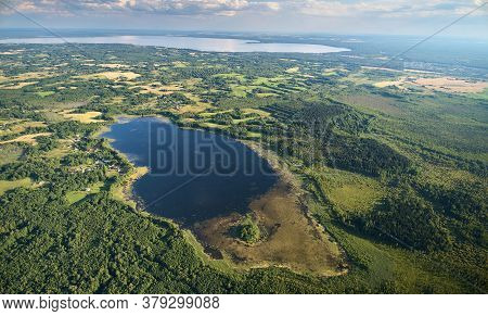 Forest And Lake Landscape