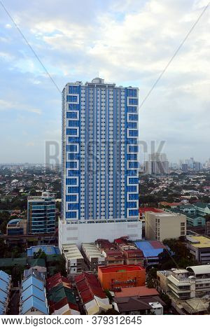 Quezon City, Ph - July 29 - Princeton Residences Condominium Facade On July 29, 2018 In Quezon City,