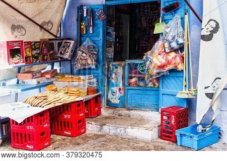 Chefchaouen, Morocco - Oct 14, 2019: Medina Of Chefchaouen. Chefchaouen Or Chaouen Is A City In Nort