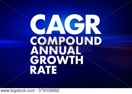 Cagr - Compound Annual Growth Rate Acronym, Business Concept Background