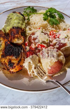 Colombian Potatoes Rice Chicken