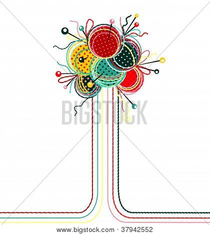 stricken Garn BÃ¤lle Abstrakte Komposition