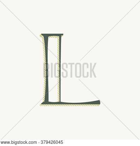 Elegant L Letter Vector &amp; Photo (Free Trial) | Bigstock