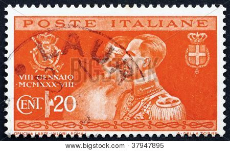 Postage stamp Italy 1930 Prince Humbert and Princess MarieJose