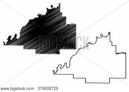 Gibson County, Indiana (u.s. County, United States Of America, Usa, U.s., Us) Map Vector Illustratio