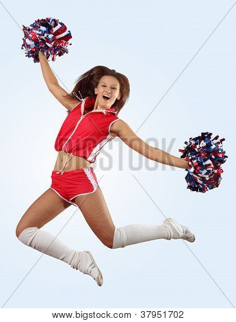 menina de claque salto