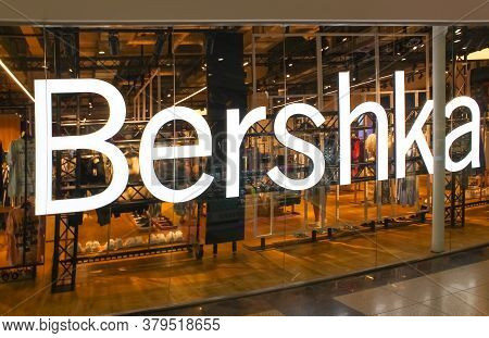 Kiyv, Ukraine - August 2, 2020: Bershka Store Inside. Bershka Is A Clothing Retailer Company. It Is 