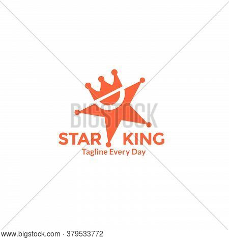 King Star With Crown For Super Star Or Rich Modern Logo Design