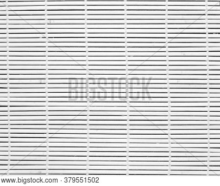 Sushi Mat As Background, Texture. White Sushi Mat