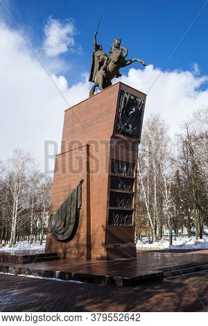 Monument To Vi Chapaev - A Monument In The City Of Cheboksary - The Capital Of The Chuvash Republic.