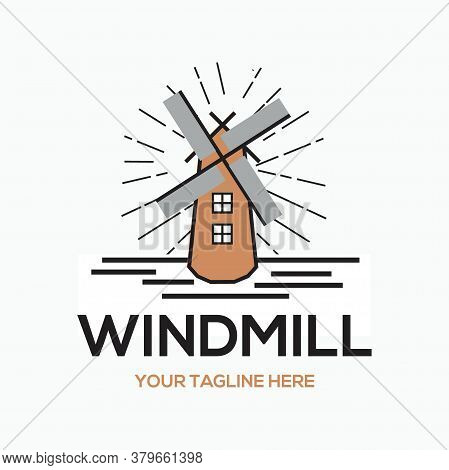 Windmill Line Draw - Holland Icon - Wonder Of The World