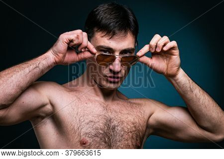 Gay Man Athlete Smiling In Sunglasses Young