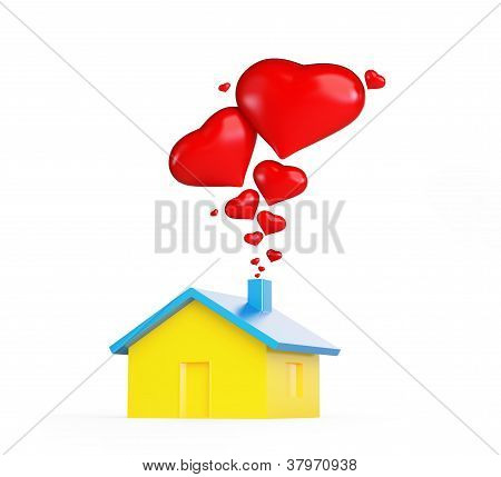 Zuhause Liebe Herz