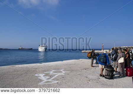 Donoussa / Greece / June 1 2009 : Early Morning On The Charming Greek Island Of Donoussa. The Inter 