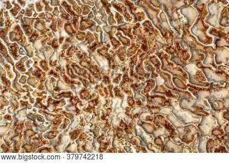 The Surface Of The Limestone In The Form Of Intricate Patterns. The Texture Is Made By Flowing Water