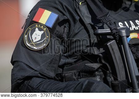 Bucharest, Romania - July 29, 2020: Details With The Uniform Of An Officer From The Special Actions 