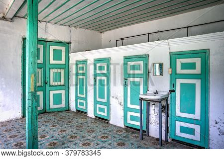 Guaranda, Bolivar Province, Ecuador - November, 2013: House Of The 175 Doors. An Old Colonial And Tr