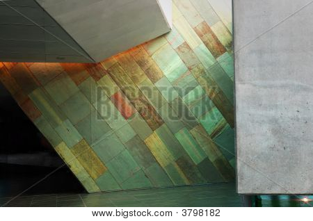 moderne Steinmauer