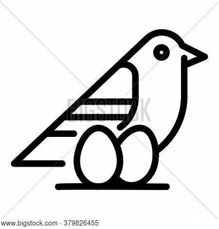 Quail Eggs Icon. Outline Quail Eggs Vector Icon For Web Design Isolated On White Background
