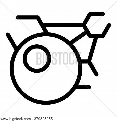 Atomic Hormones Icon. Outline Atomic Hormones Vector Icon For Web Design Isolated On White Backgroun