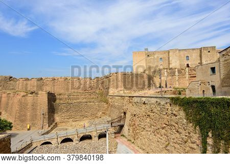 View Of The La Suda Palace Of Lleida In Catalonia, Spain