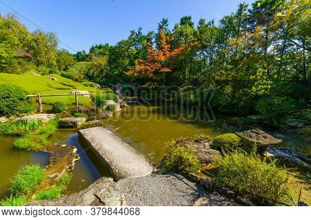 View Of The Yoko-en (pond Garden) Of The Taizo-in Temple, In Kyoto, Japan
