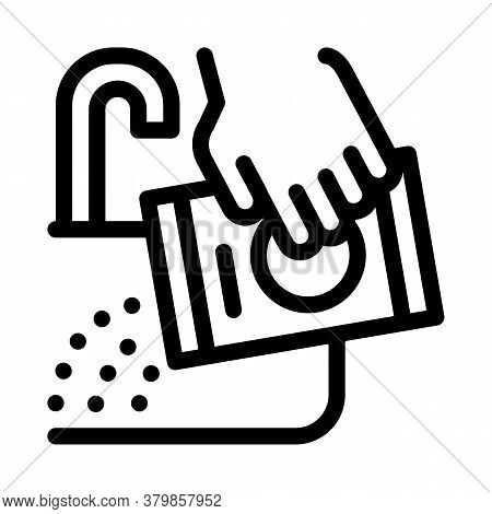 Canalisation Sink Drain Agent Icon Vector. Canalisation Sink Drain Agent Sign. Isolated Contour Symb