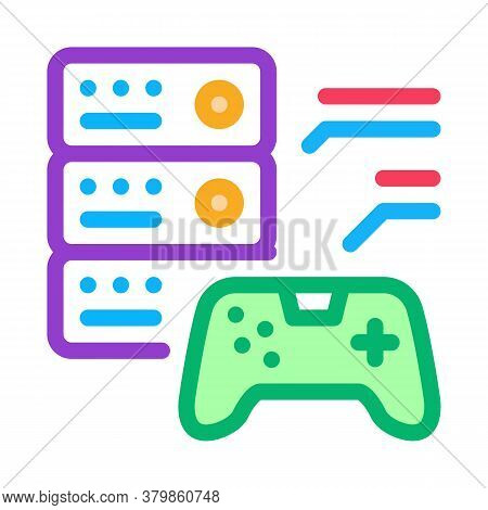 Game Main Menu Icon Vector. Game Main Menu Sign. Color Symbol Illustration