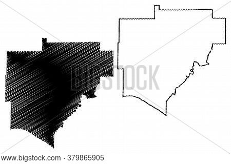 Warrick County, Indiana (u.s. County, United States Of America, Usa, U.s., Us) Map Vector Illustrati