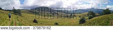 Mountain Landscape With Clouds - Gutai Mountains , Maramures, Creasta Cocosului, Cock's Comb
