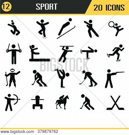 Vector Icons Of Sport